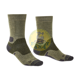 Bridgedale Mens Hike Mid Weight Merino Performance Green Socks Extra Large 